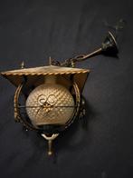 Vintage hanglamp met glazen bol, Antiek en Kunst, Ophalen of Verzenden
