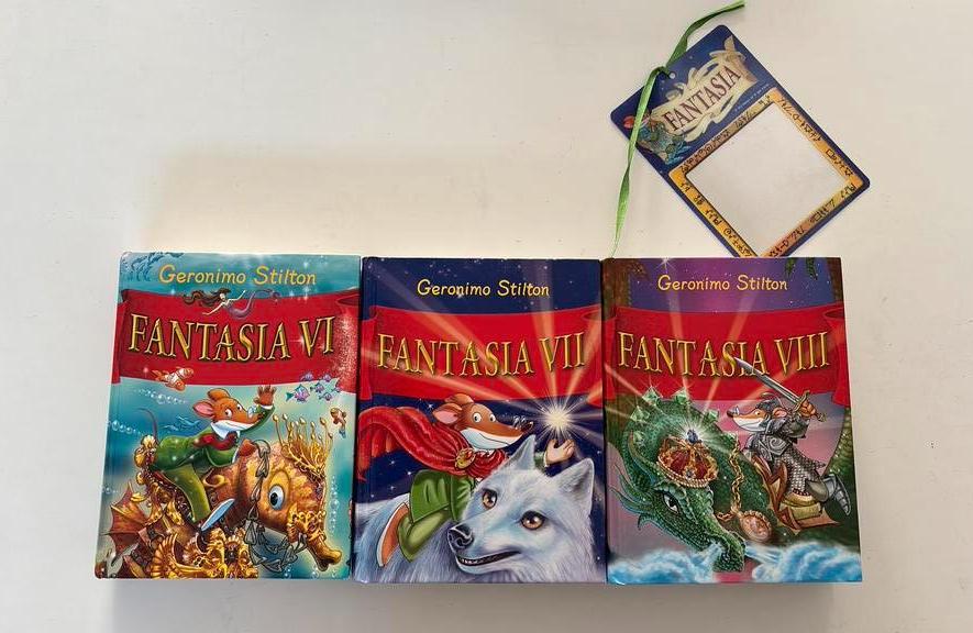 Geronimo Stilton - Fantasia deel 6, 7 en 8 (hardcovers), Ophalen, Zo goed als nieuw