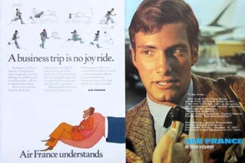26 vintage reclames KLM Air France vliegmaatschappij 1926-86 beschikbaar voor biedingen