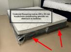 Boxspring  pocketvering ** NIEUW**80x220 Elektrisch geschikt, Huis en Inrichting, Ophalen, 90 cm, Zwart, 220 cm