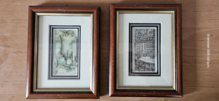 Anton Pieck 3D prenten in lijst, Antiek en Kunst, Kunst | Overige Kunst, Ophalen