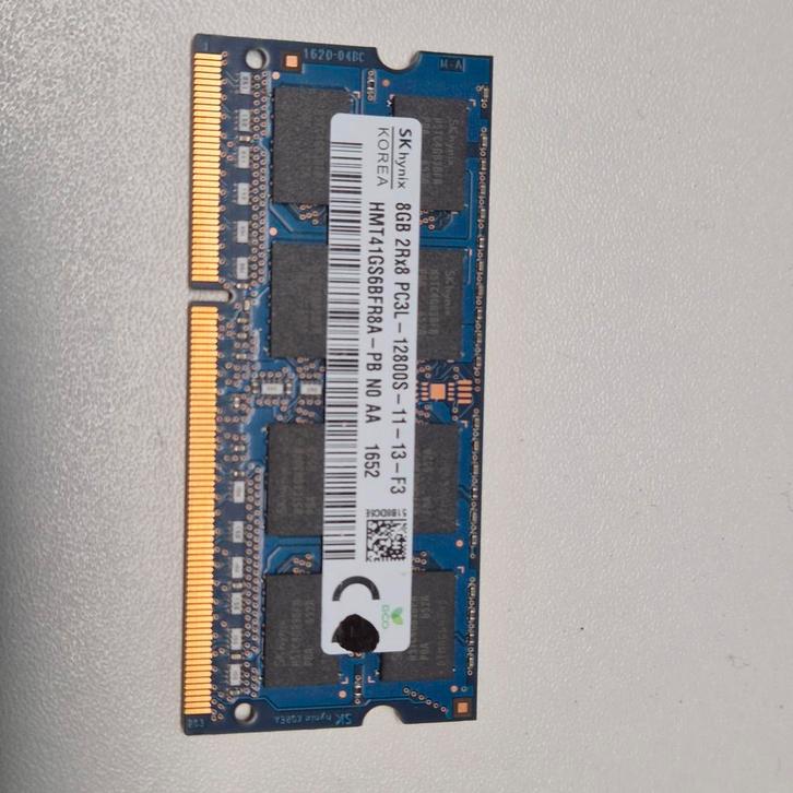SK Hynix 8GB PC3L 12800s sodimm, Computers en Software, RAM geheugen, Gebruikt, Laptop, 8 GB, DDR3, Verzenden