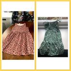 Set 2x jurkje roze en groen luipaard merk H&M maat 122-128, Kinderen en Baby's, Kinderkleding | Maat 122, Ophalen of Verzenden