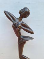 Bronzen beeldje vintage danseres ballerina, Ophalen of Verzenden