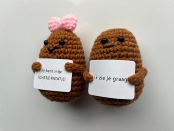 Positieve Patat - Positive Potato - gehaakt gelukspoppetje beschikbaar voor biedingen
