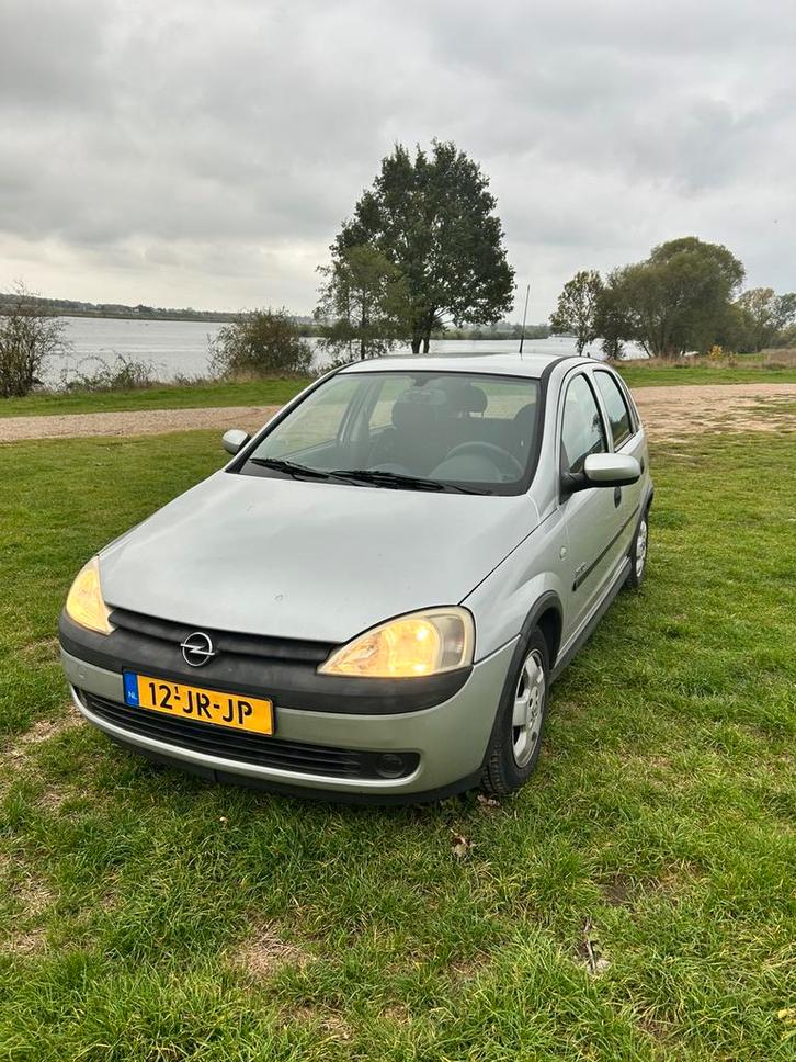 Opel Corsa 1.2 16V 5D 2002 Grijs, Auto's, Opel, Particulier, Corsa, Benzine, C, Hatchback, Handgeschakeld, Origineel Nederlands