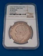 2,5 gulden Wilhelmina Nederland 1932 NGC XF Details, Zilver, Ophalen of Verzenden, Koningin Wilhelmina, Losse munt