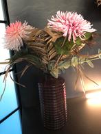 Zijden bloemen in vaas, Ophalen of Verzenden, Zo goed als nieuw, Binnen