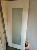 Deur met matglas, Doe-het-zelf en Verbouw, Deuren en Horren, Ophalen, Binnendeur, 200 tot 215 cm