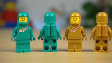 Lego space minifigures goud en teal - NIEUW beschikbaar voor biedingen