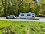 Hobby 540 Kmfe Airco & Mover, Caravans en Kamperen, Kachel, Vast bed, Hobby, 7 tot 8 meter