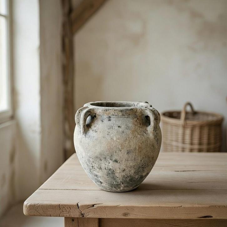 Amfora aardewerk kruik, Antiek en Kunst, Curiosa en Brocante, Ophalen of Verzenden