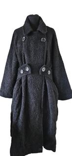 zwarte wollen mantel van Cora kemperman maat L, Maat 42/44 (L), Ophalen of Verzenden