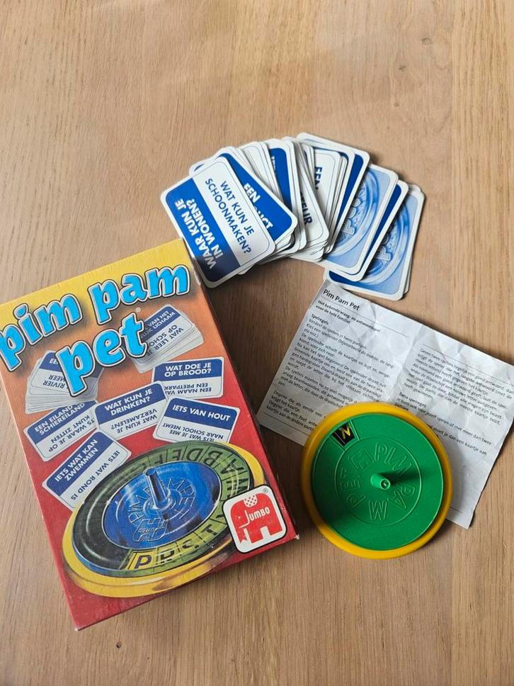 Pim Pam Pet - Jumbo Bordspel, Hobby en Vrije tijd, Gezelschapsspellen | Bordspellen, Gebruikt, Drie of vier spelers, Vijf spelers of meer