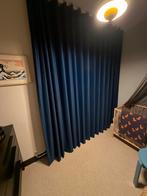 Verduisterend gordijn, antraciet, waveplooi, 210x254.5cm, Huis en Inrichting, Stoffering | Gordijnen en Lamellen, Ophalen of Verzenden