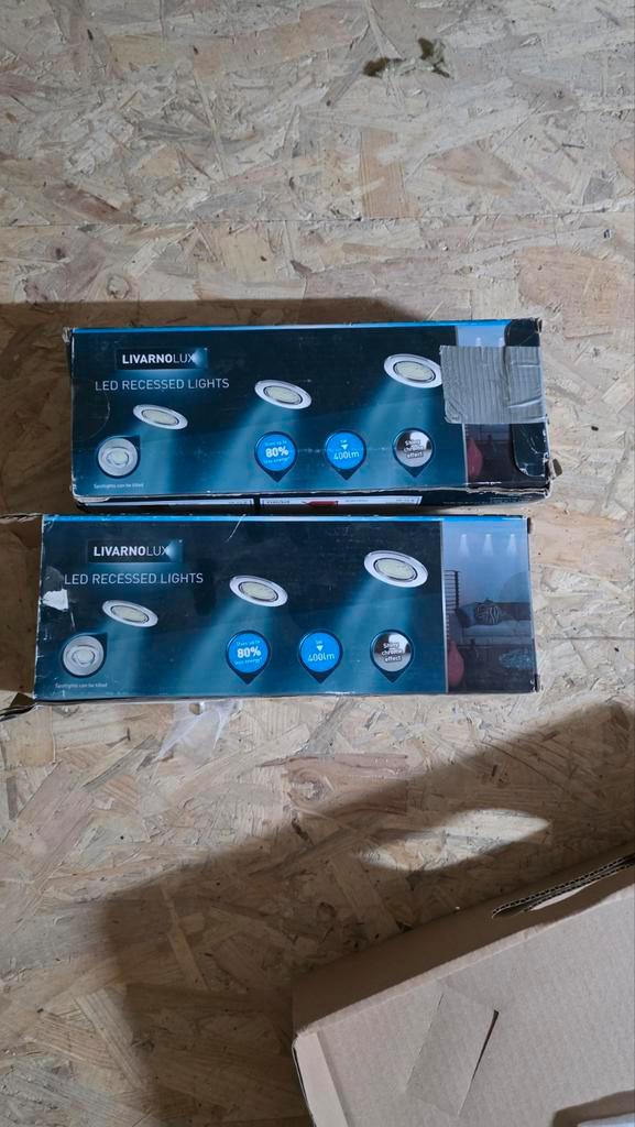 Chrome Inbouwspots Draaibaar 6 stuks  - Nieuw in Doos!, Huis en Inrichting, Lampen | Losse lampen, Nieuw, Led-lamp, Minder dan 30 watt