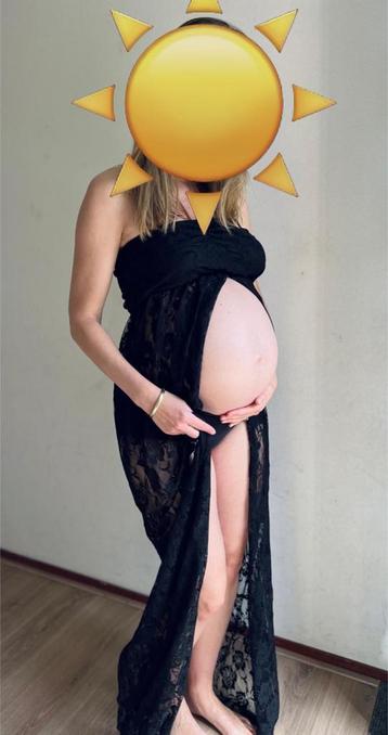 Zwangerschapjurk voor shoot pregnancyshoot kanten jurk beschikbaar voor biedingen