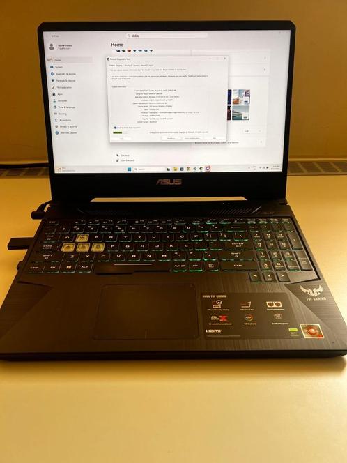 ASUS TUF GAMING LAPTOP, Computers en Software, Windows Laptops, Zo goed als nieuw, 15 inch, SSD, 2 tot 3 Ghz, 16 GB, Qwerty, Met videokaart