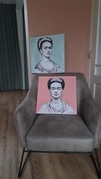 Frida Kahlo Canvas met lijst  40x40cm per stuk., Ophalen of Verzenden