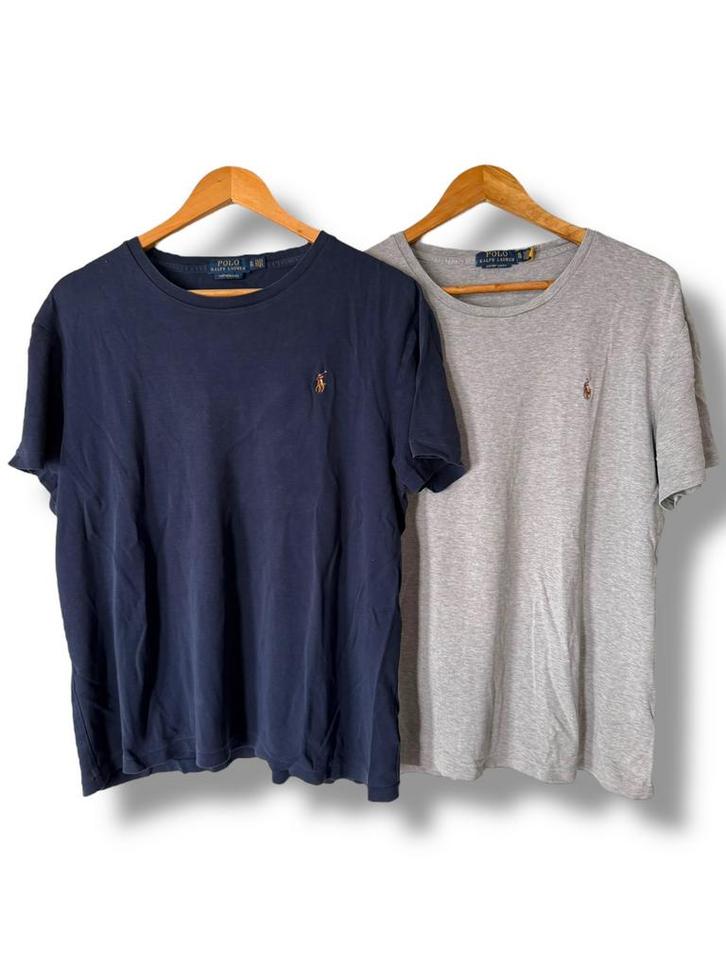 Ralph Lauren T-shirts (2 stuks) – maat XL, Kleding | Heren, T-shirts, Zo goed als nieuw, Maat 56/58 (XL), Blauw, Ophalen of Verzenden