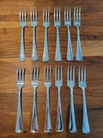 Haags lofje 12x dessertvork ontbijtvorken SOLA100 verzilverd, Huis en Inrichting, Keuken | Bestek, Ophalen of Verzenden, Zo goed als nieuw