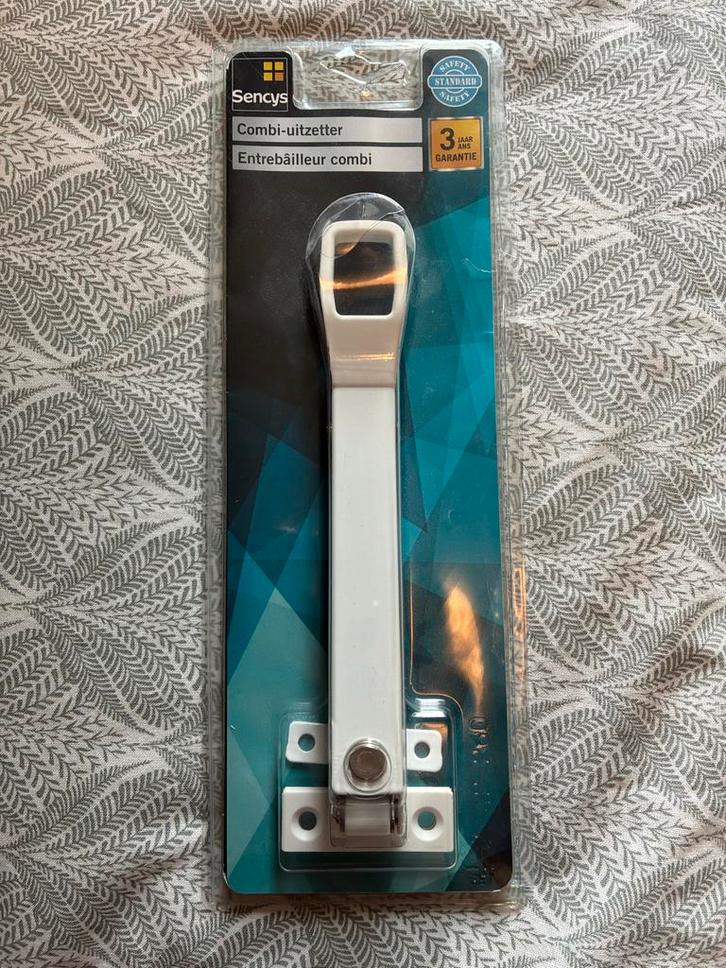 Sencys witte Combi-uitzetter Nieuw, Doe-het-zelf en Verbouw, Hang- en Sluitwerk, Nieuw, Schuif of Grendel, Overige materialen