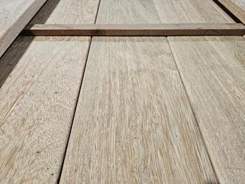 A PARTIJ BREDE (19cm) ZEER ZWARE (28mm) VLONDERPLANKEN ANGEL beschikbaar voor biedingen