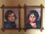 2x huilend kind van Giovanni Bragolin, Minder dan 50 cm, Gebruikt, Ophalen of Verzenden, Schilderij