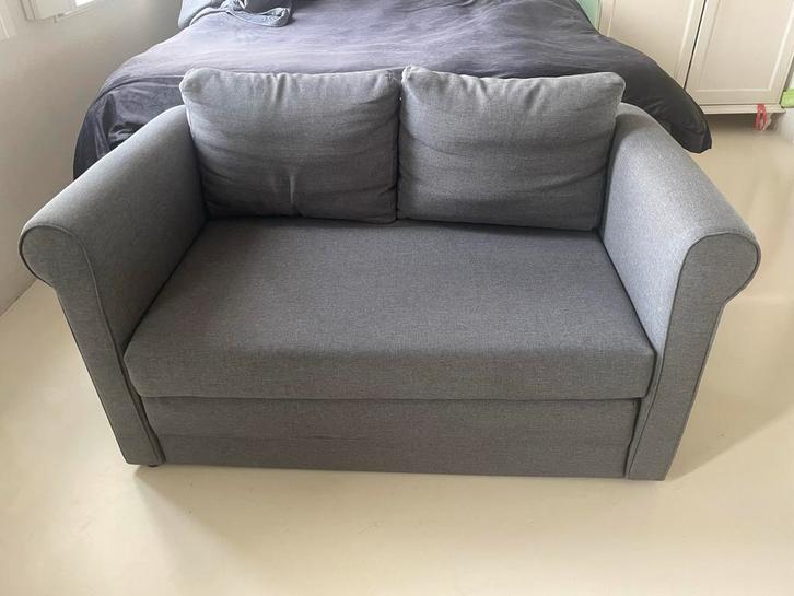 Antraciet Slaapbank - Comfortabel en Stijlvol, Huis en Inrichting, Banken | Sofa's en Chaises Longues, Zo goed als nieuw, Tweepersoons