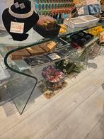 sidetable, Ophalen, 100 tot 150 cm, Glas, Zo goed als nieuw