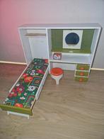Barbie vintage jaren 70 slaapkamer meubel bed stoeltje retro, Ophalen of Verzenden, Gebruikt, Accessoires