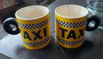 NY Vintage Taxi Yellow Cab Mokken Vandor 1979 2 stuks, Ophalen of Verzenden