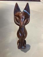 Houten Siamese Kat 41 cmh, Antiek en Kunst, Kunst | Beelden en Houtsnijwerken, Ophalen of Verzenden