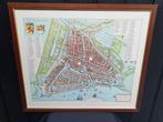 Prent tekening landkaart Rotterdam poster 1649, Gebruikt, 50 tot 75 cm, Ophalen of Verzenden, Foto of Poster