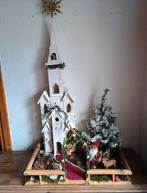 Te koop kerst kerkje met Decoratie, Ophalen, Nieuw