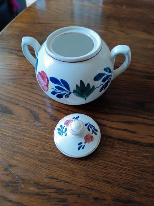 Boerenbont Suikerpot met Deksel, Antiek en Kunst, Antiek | Keramiek en Aardewerk, Ophalen of Verzenden