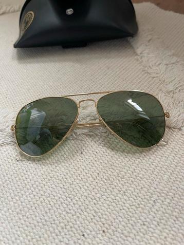 Ray-Ban Zonnebril Groen Glas + Brilhouder beschikbaar voor biedingen