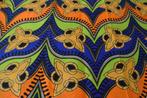 Retro vintage HITARGET PHOENIX GOLD wax print coupon, Overige kleuren, Ophalen of Verzenden, 30 tot 120 cm, Katoen