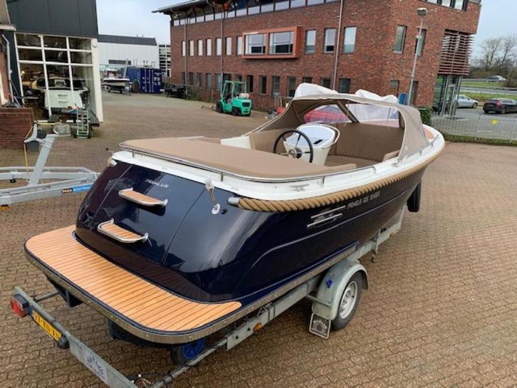 Primeur 615 Tender + Suzuki 25pk in de bun + Lounge dek, Watersport en Boten, Sloepen, Gebruikt, 10 tot 30 pk, 6 meter of meer