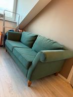 Groene fluwelen bank, Huis en Inrichting, Banken | Sofa's en Chaises Longues, Ophalen, 150 tot 200 cm, Tweepersoons, 75 tot 100 cm