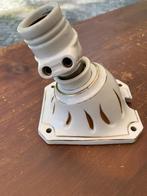 Porseleinen wandlamphouder | fitting | lamp adaptor, Antiek en Kunst, Ophalen of Verzenden