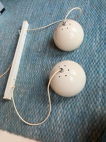 Vintage Bol Hanglampen Set - Retro Eettafel beschikbaar voor biedingen