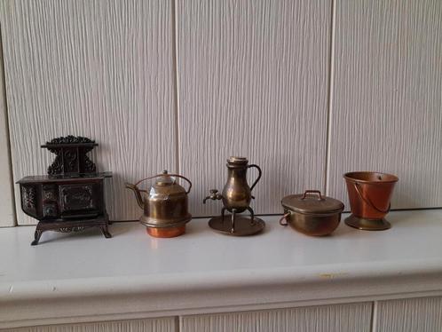 Miniaturen van koper voor letterbak of poppenhuis, Antiek en Kunst, Antiek | Koper en Brons, Koper, Ophalen of Verzenden