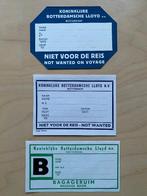 scheepvaart , Rotterdamsche lloyd , bagegelabels, Ophalen of Verzenden, Nieuw, Motorboot, Gebruiksvoorwerp
