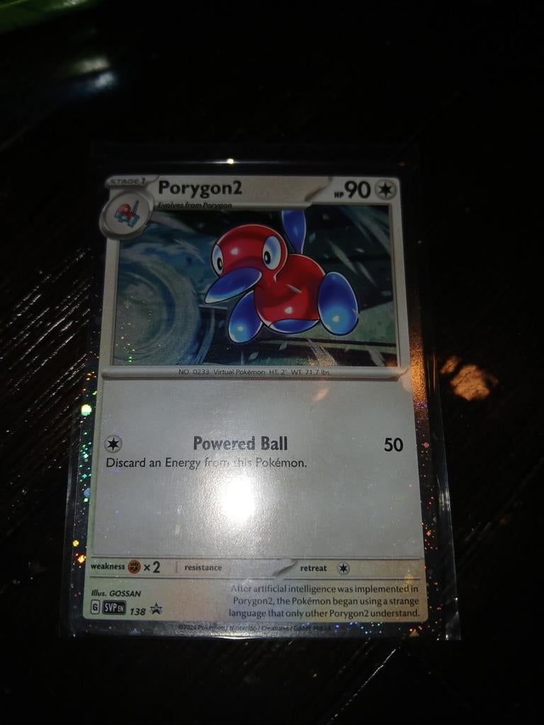 Pokemon Porygon2 kaart, Ophalen of Verzenden, Gebruikt, Losse kaart, Foil