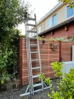 Uitschuifladder 3x10 sporten - 6 meter, Doe-het-zelf en Verbouw, Ladders en Trappen, Ophalen, Gebruikt, Ladder, Opvouwbaar of Inschuifbaar