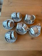 Jäger Eisenberg kop en schotels (6 stuks) DDR Saks Blauw Wit, Ophalen of Verzenden