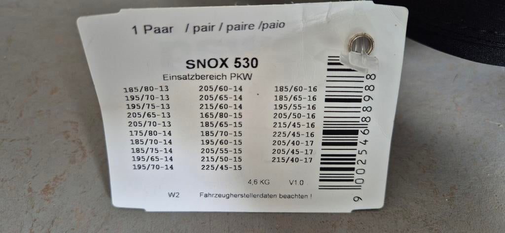 Pewag Snox 530 Sneeuwkettingen, Auto diversen, Sneeuwkettingen, Ophalen of Verzenden, Zo goed als nieuw