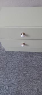 Nachtkastjes 2 stuks vintage groenig, Ophalen, Zo goed als nieuw, Minder dan 45 cm, Minder dan 55 cm