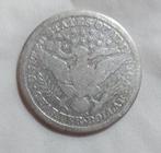 USA 1/4 Dollar 1893 S zilver, moeilijker, Ophalen of Verzenden, Noord-Amerika, Losse munt, Zilver
